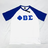 White & Blu Sigma Raglan Premium Shirt